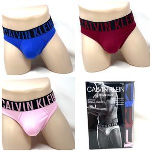 🌿Sale🌿 Calvin Klein 3 Pack Men's Cotton Stretch Hip Brief Pink Red NB2595915